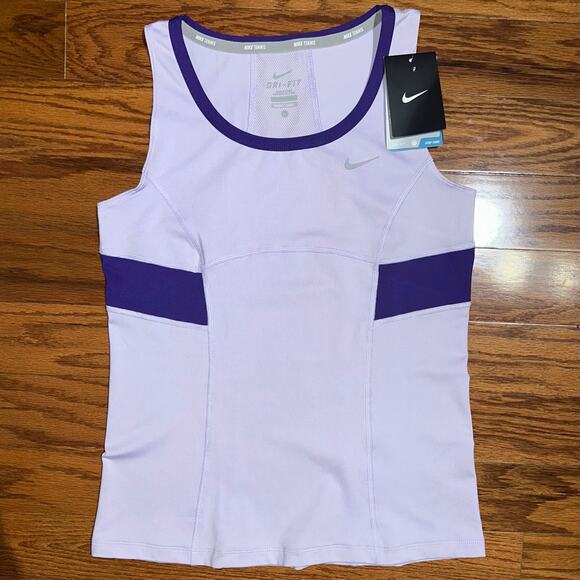 NWT Nike Girls Tennis Dri-Fit Lavender Purple Athletic Tank Top Size XL - Picture 7 of 12